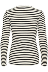 Culture Dolly  LS T-shirt - Black/White Stripe