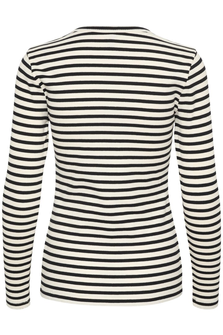 Culture Dolly  LS T-shirt - Black/White Stripe