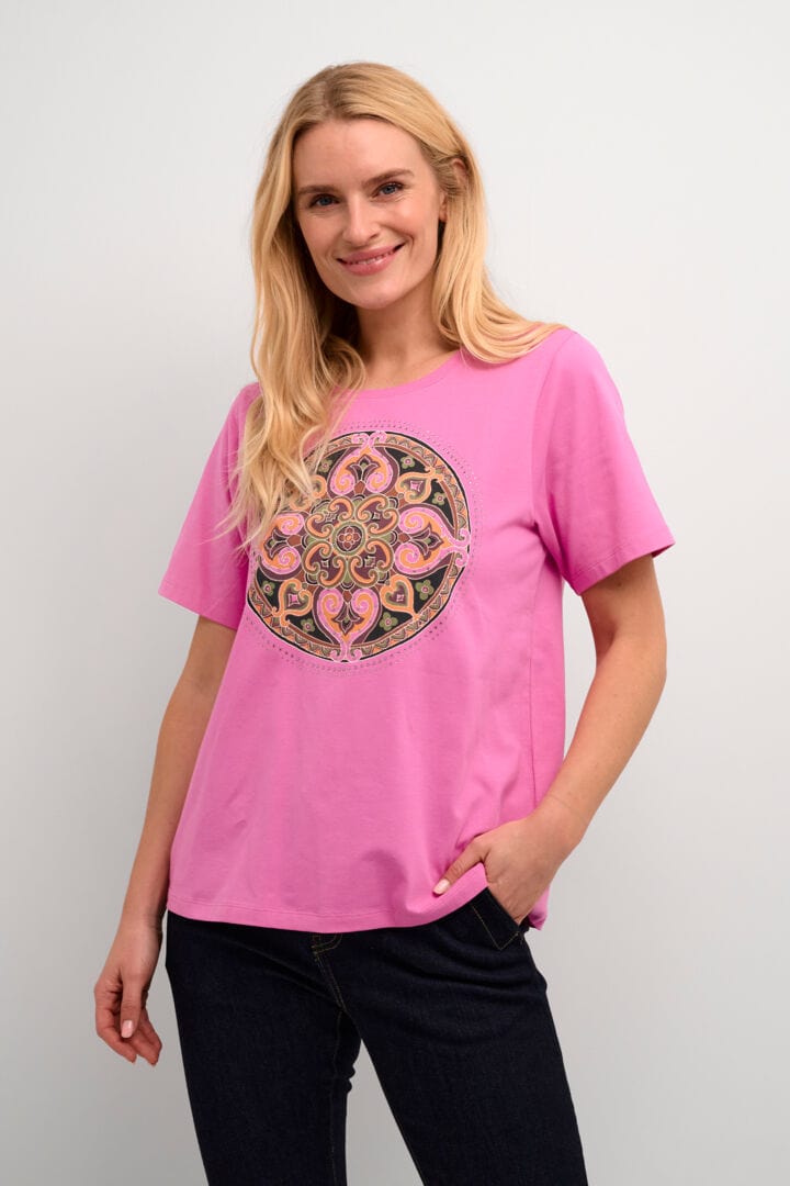 Culture Alfi Gith Graphic T-shirt - Phlox Pink