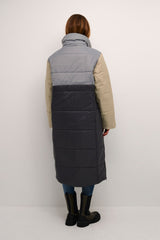 Culture Eia Aisha Down Long Coat - Black/Grey