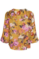 Culture Kimly Dittemarie Blouse - Pink/Yellow