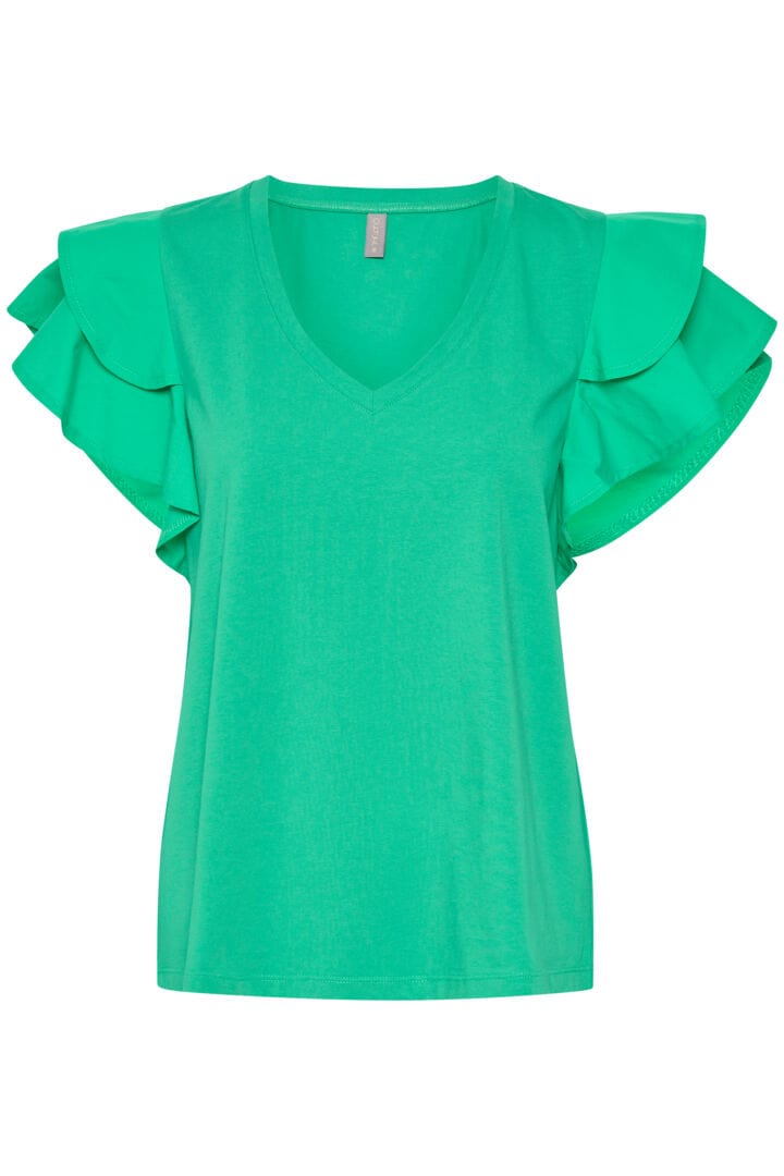 Culture Gith Poplin T-shirt - Holly Green