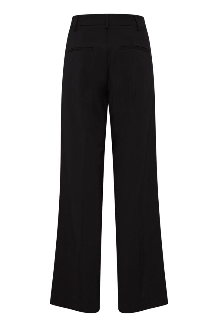 Pulz Bindy HW Pant Wide Leg - Black