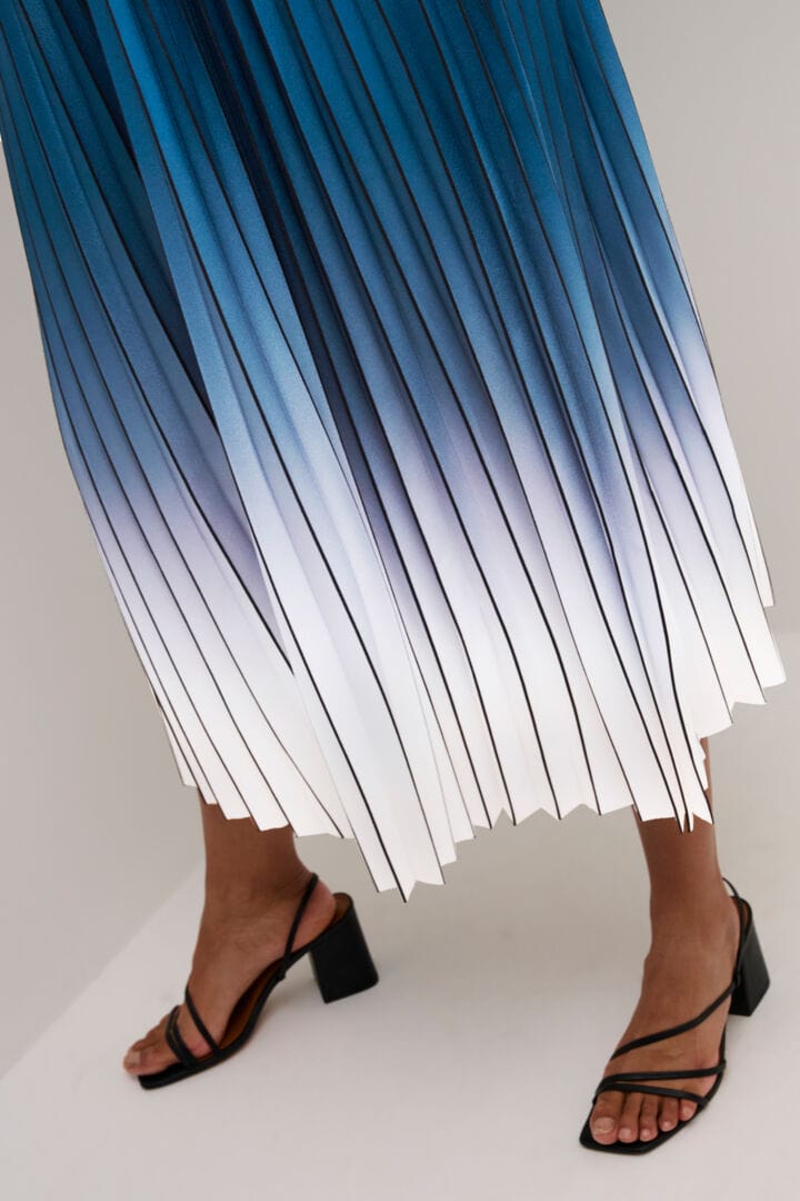 Culture Scarlett Ombre Skirt - Dress Blue
