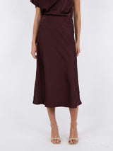 Neo Noir Bovary Skirt - Burgundy