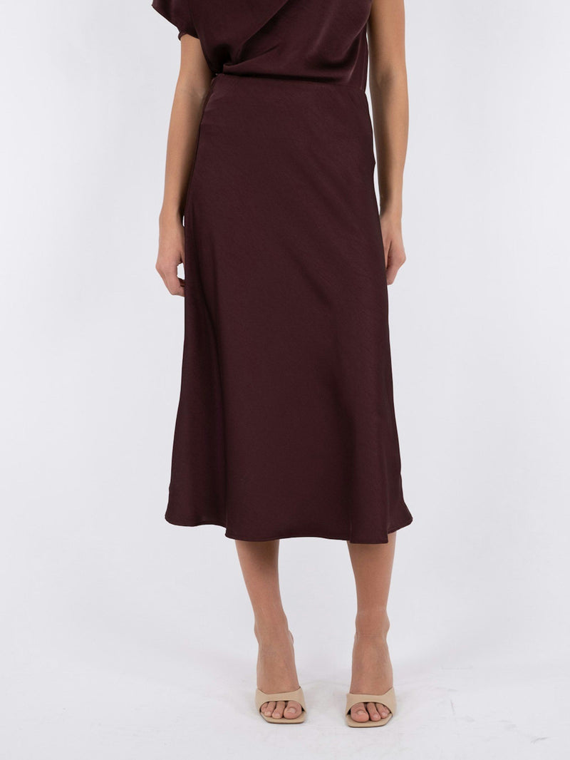 Neo Noir Bovary Skirt - Burgundy