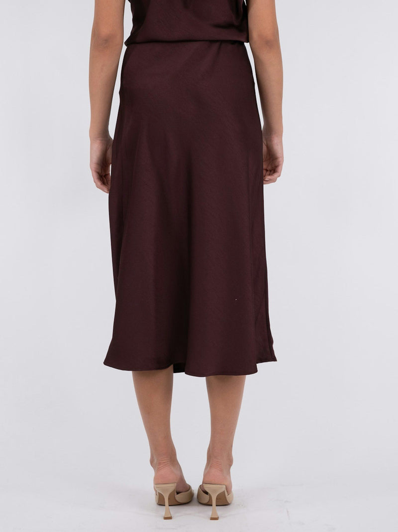 Neo Noir Bovary Skirt - Burgundy