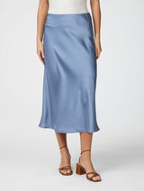 Neo Noir Bovary Skirt - Smoke Blue