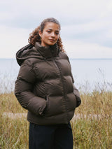Neo Noir Fox C Puffer Jacket - Dark Brown