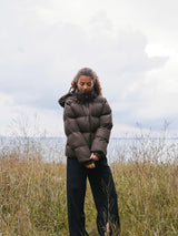 Neo Noir Fox C Puffer Jacket - Dark Brown
