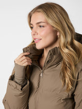 Neo Noir Fox C Puffer Jacket - Dark Taupe