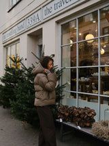 Neo Noir Fox C Puffer Jacket - Dark Taupe