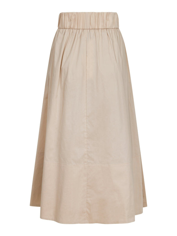 Neo Noir Yara Poplin Skirt - Sand