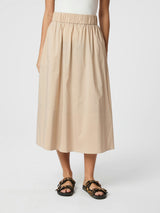 Neo Noir Yara Poplin Skirt - Sand