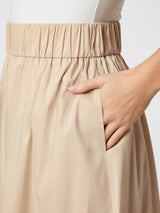 Neo Noir Yara Poplin Skirt - Sand