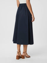 Neo Noir Yara Poplin Skirt - Navy