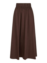 Neo Noir Yara Poplin Skirt - Dark Brown