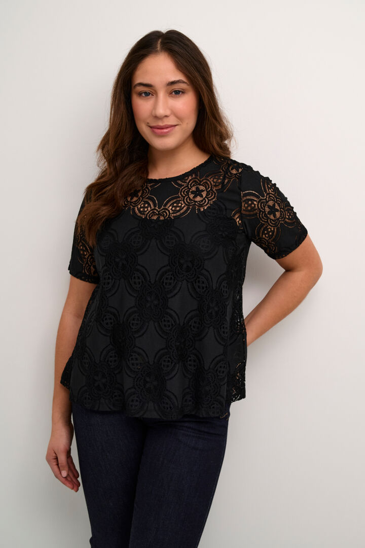 Culture Henriette Olu SS Blouse - Black