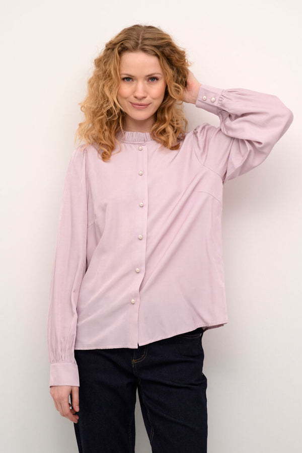 Culture Belva Olly Shirt - Pale Mauve Mel