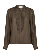 Neo Noir Zola Blouse - Dark Brown