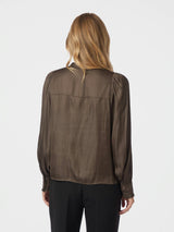 Neo Noir Zola Blouse - Dark Brown