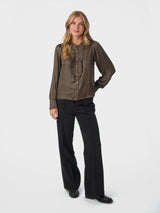 Neo Noir Zola Blouse - Dark Brown