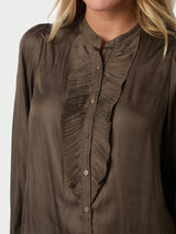 Neo Noir Zola Blouse - Dark Brown