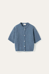 Noella N-Kae SS Knit Cardigan - Jeans Melange