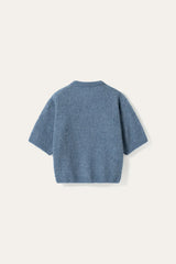 Noella N-Kae SS Knit Cardigan - Jeans Melange