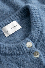 Noella N-Kae SS Knit Cardigan - Jeans Melange