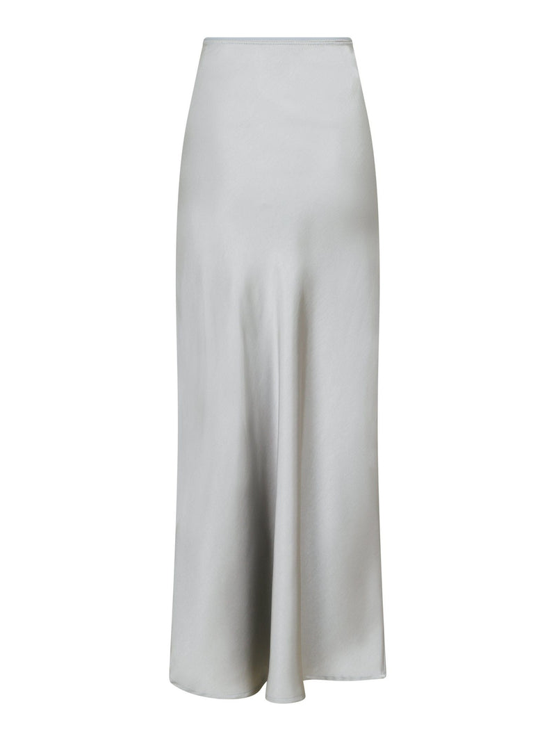 Neo Noir Vicky Heavy Sateen Skirt - Silver