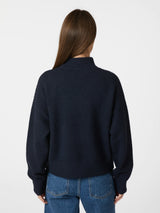 Neo Noir Paulina Knit Blouse - Navy