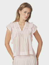 Neo Noir Jayla S Voile Top - Light Pink