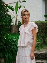 Neo Noir Jayla S Voile Top - Light Pink