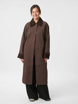 Neo Noir Anneli Cord Coat - Brown