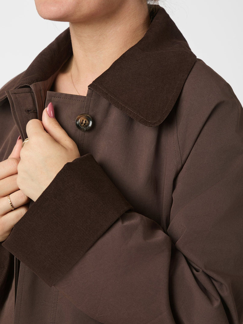 Neo Noir Anneli Cord Coat - Brown