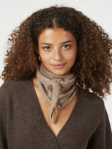 Neo Noir Misty Knit Scarf - Beige Melange