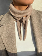 Neo Noir Misty Knit Scarf - Beige Melange