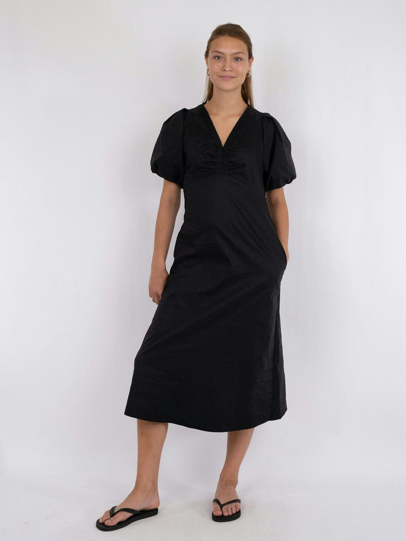 Neo Noir Illana Poplin Dress - Black