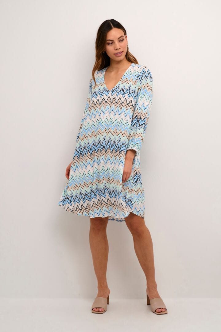 Culture Kendall Short Dress - Blue Graphic