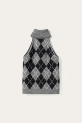 Noella N-Lajoianna Knit Top - Black Grey Mix