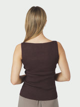 Neo Noir Talia Glitter Knit Top - Burgundy