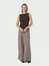 Neo Noir Talia Glitter Knit Top - Burgundy