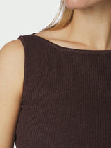 Neo Noir Talia Glitter Knit Top - Burgundy