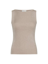 Neo Noir Talia Glitter Knit Top - Sand