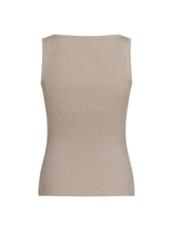 Neo Noir Talia Glitter Knit Top - Sand