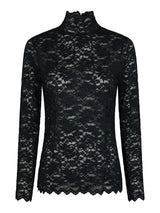 Neo Noir Liza Laceflower Blouse - Navy