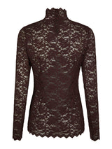 Neo Noir Liza Laceflower Blouse - Burgundy