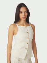 Neo Noir Kylie Structure Waistcoat