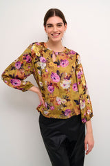 Culture Kimly Dittemarie Blouse - Pink/Yellow